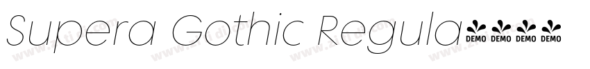 Supera Gothic Regula字体转换